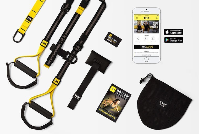 Original TRX HOME2 System with foam handles door anchor and carry bag