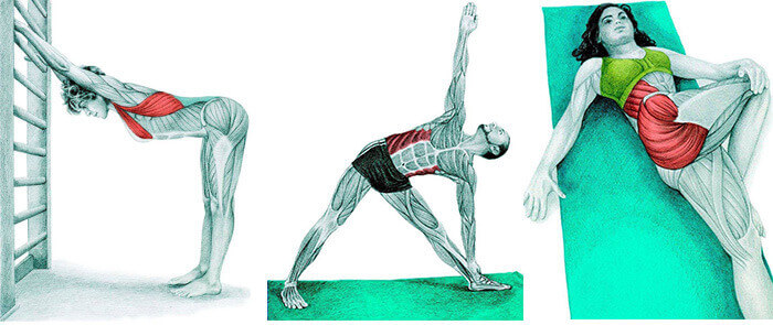 Stretching positions