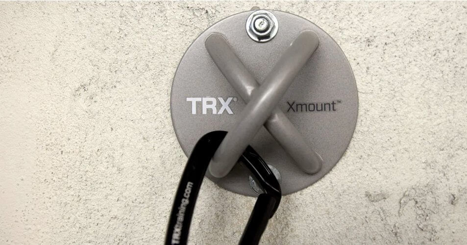 X-Mount shown installed on a wall and on a ceiling for comparison