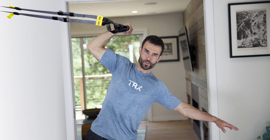 The TRX® GO Suspension Trainer weighs one lb