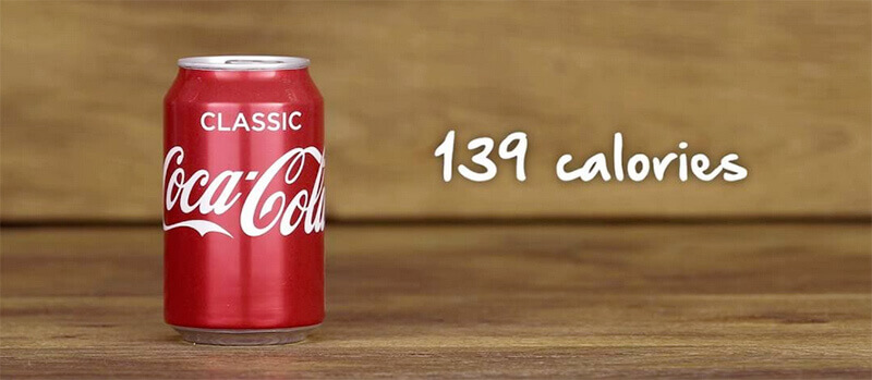 coca cola calories can