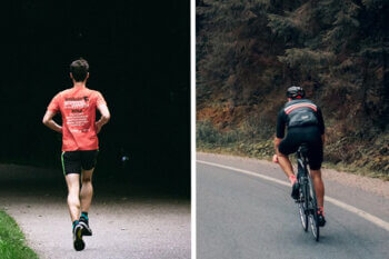 running vs cycling
