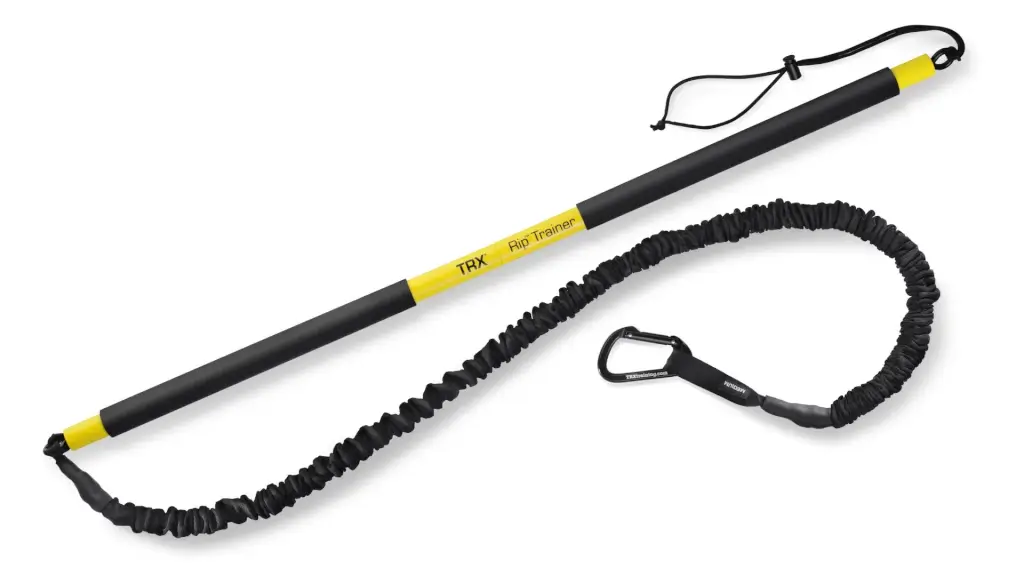 TRX Rip Trainer bar with resistance cord and door anchor